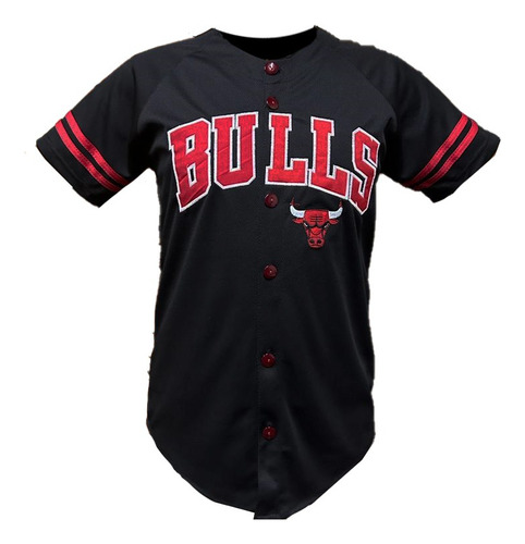 Playera Casaca Beisbol/baseball Chicago Bulls Bordada