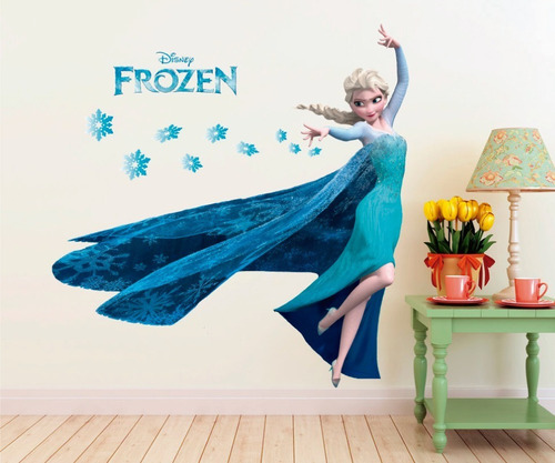 Vinilo Decorativo Princesa Elsa 32 Calcomanía Frozen.