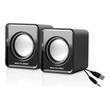 Multilaser  Mini Caixa De Som 2.0 3w Usb Preto Sp144