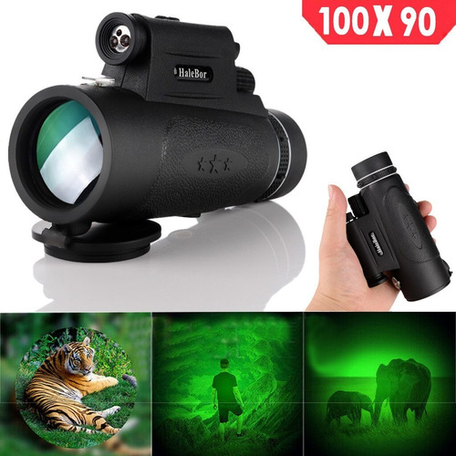 100x90 Hd Monocular Caza Senderismo Telescopio