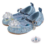 Zapatos De Suela Suave Elsa Princess De Frozen, Sandalia Par