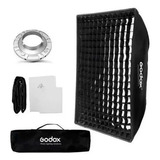 Softbox Com Grid Bowens Godox 60x90cm Para Flash Tocha