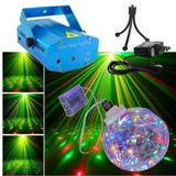 Laser Lluvia Multipunto Led Rojo Y Verde + Bola Raros Inalam