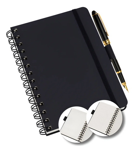 Caderneta Tipo Moleskine Espiral Wire-o Caderno Anotação | MercadoLivre