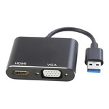 Cabo Adaptador Usb 3.0 Para Hdmi Vga Video Audio 1080p