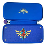 Estuche Para Nintendo Sw/oled Zelda Azul + Funda De Silona