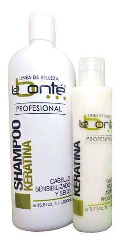 Shampoo De Keratina Y Colageno 1lt La Bonté + Keratina 240ml