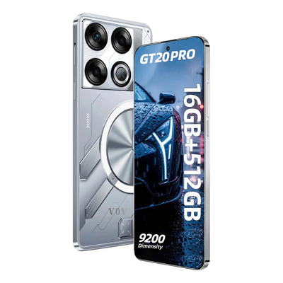Nuevo Modelo Gt20 Pro 2026 Smartphone, Superventas, 16 Gb + 512 Gb, Clasificación De Resistencia Al Agua Ip68, Configuración De Cámara De 32 Mp + 50 Mp, Procesador Dimensity 9200+,batería De 8000 Mah | Meses sin interés