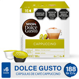 Capsulas Dolce Gusto Nescafe Cappuccino Cafe - Pack X6 Cajas