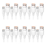 Cable Usb / Tipo C Carga Rápida 1 Metro U-volt (pack 10 Pza)