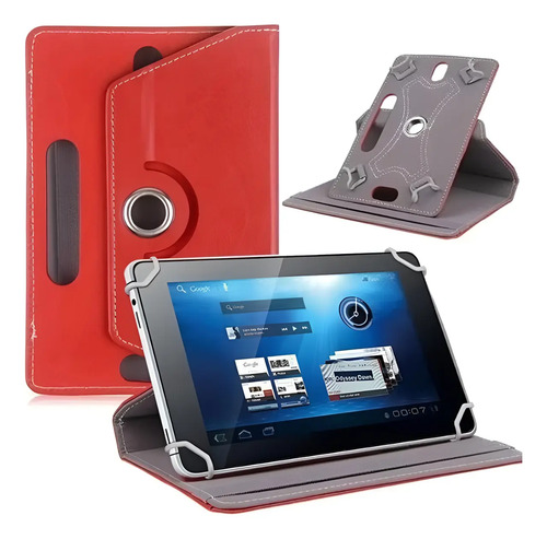 Funda Universal Tablet De 8 Pulgadas Giratoria Tacto Piel