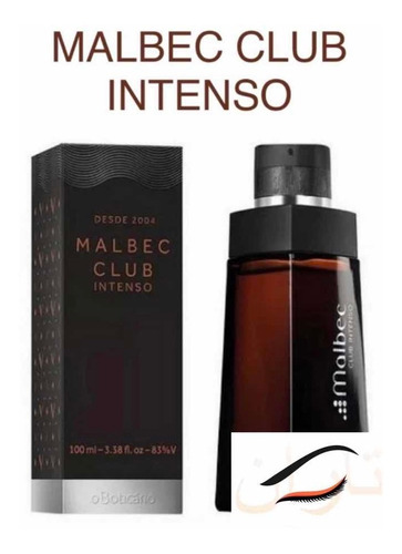 Colônia O Boticário Malbec Club Intenso 100ml