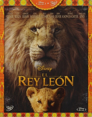 El Rey Leon 2019 Carlos Rivera Pelicula Blu-ray + Dvd