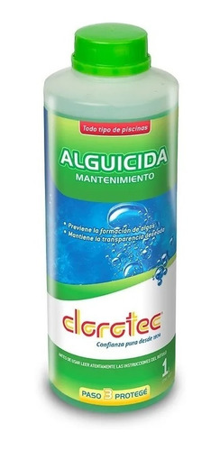 Alguicida Mantenimiento Clorotec Previene Algas X 1 Litro
