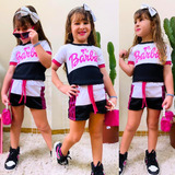 Conjunto Infantil Menina Filme Barbie Fantasia Roupa Juvenil