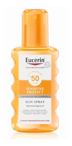 Protector Solar Eucerin Sun Spray Transparente Fps50 200ml