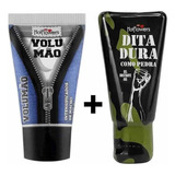 Kit Lubrificante Gel Masculino Volumao+dita Dura Intensifica Sabor Neutro