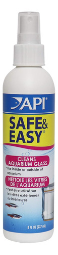 Api Safe & Easy Spray Limpiador Para Acuarios, Botella De 8 