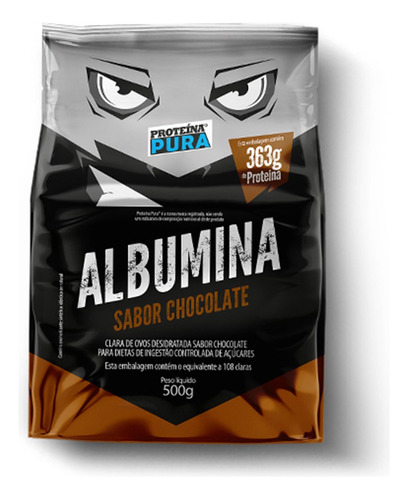 Albumina Sabor Chocolate Proteína Pura 500g 