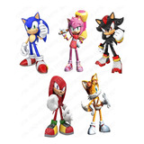 Sonic Y Sus Amigos 3 Figuras Coroplast De 66cm C/u Por: