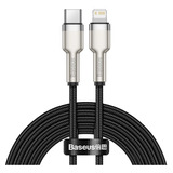 Cable Para iPhone Baseus Tipo C Metalico Carga Rapida 20w 1m