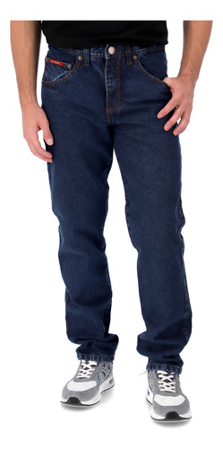 Jean Clasico Hombre Recto Lona Gruesa Talles 38-60 