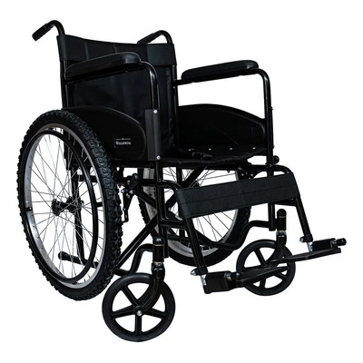 Silla De Ruedas Todo Terreno Resistente Ligera Neumática Color Negro | Envío gratis