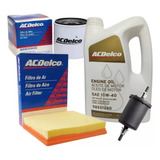 Kit 3 Filtros + Aceite Acdelco Semi Chevrolet Agile 100% Kit