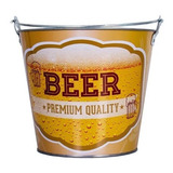 Balde De Alumínio Amarelo 7,6lt Gelo Cerveja Em Oferta
