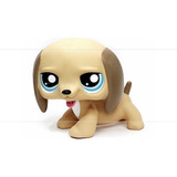 Littlest Pet Shop Lps Cachorro Dashund Jumbo Bege Hasbro