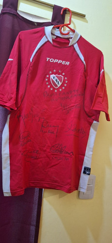 Camiseta Independiente Con Firmas De Jugadores 2001
