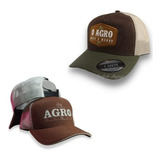 Kit 2 Bonés Agro Agronomia Country Trucker Original