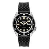 Reloj Seiko Srpd95 Para Hombre Con Esfera Negra Y Bisel Negr