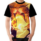Camiseta Camisa Pai E Filho Hokages Rasengan Minato E Naruto