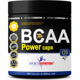 Bcaa Power Caps - 120 Cápsulas - Sports Nutrition