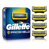 Gillette Proshield 4 Cartuchos De Repuesto Con 5 Navajas 