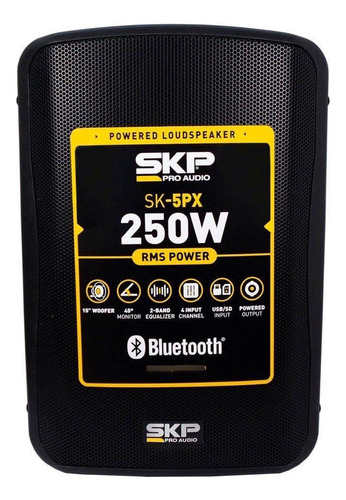 Bafle Potenciado Skp Sk-5px 15   250w Usb Bluetooth 6c
