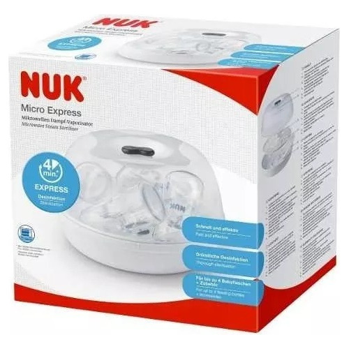 Esterilizador Nuk Para Microondas Mamaderas Vasos Chupetes