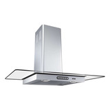 Exaustor Depurador De Cozinha Fogatti Cvr Slim Aço Inoxidável E Vidro De Parede 80cm X 4.6cm X 45cm Inox 127v