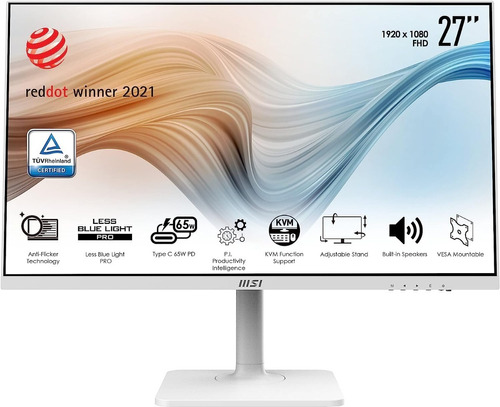 Msi Modern Md272pw Monitor Fhd Ips 75hz Usb-c Kvm 27''