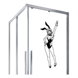 Adesivo Para Vidro Box Preto - Anime Fada Lucy Bunny