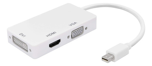 Cable Adaptador 3en1 Mini Display Port Hdmi Vga Dvi Macbook