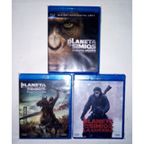 Trilogía Bluray Planeta D L Simios (2011+2014+2017) Sin Usar