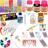 Kit Iniciante Cartao Artesanal Adesivo De Unhas Manicure