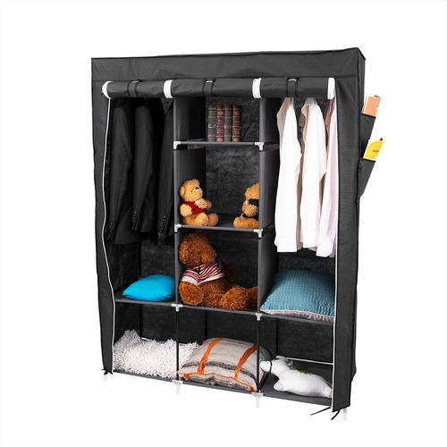 Guarda Roupa Dobrável Multiuso - Preto Armário - Dolce Home