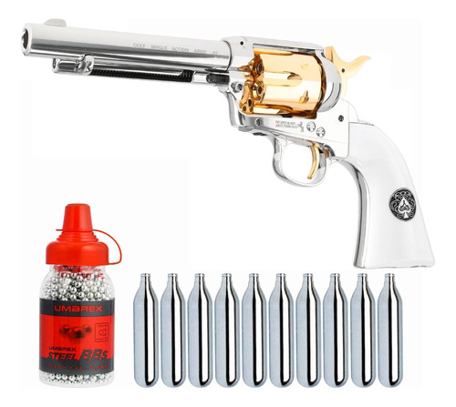 Revolver Aire Comprimido Colt Saa Co2 Smoke Wagon + Combo.