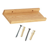 Estante Flotante De Pared, Estante De 60cmx15cm De Madera