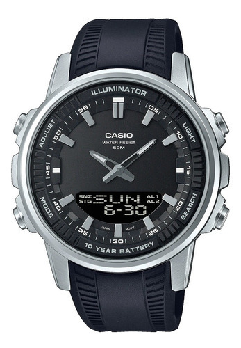 Reloj Casio Hombre Amw-880-1avdf Color De La Correa Resina