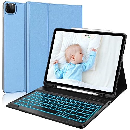 Funda Teclado iPad Pro 12.9 2022 6ª Gen/2021 5ª Gen D...