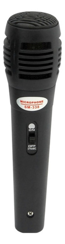 Microfono Alambrico Dinamico/ Sm-338 Color Negro